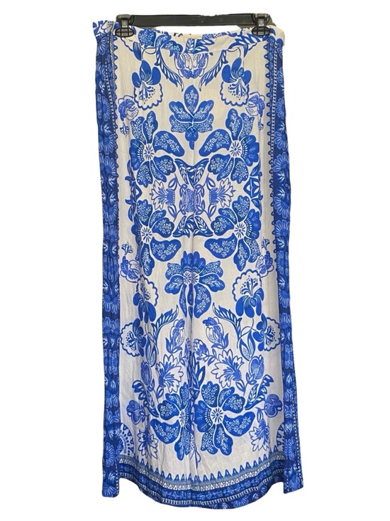 Umgee Pants - Umgee Blue Floral Flowy Boho Pants Beach Cottagecore Womens Plus Size 2XL NWT